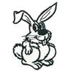Cartoon OUTLINE ONLY Bunny