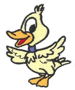 Cartoon OUTLINE ONLY Duck