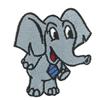 Cartoon OUTLINE ONLY Elephant