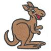 Cartoon OUTLINE ONLY Kangaroo
