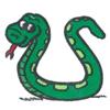 Cartoon OUTLINE ONLY Snake