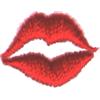Set of lips. Kissy, kissy, kiss!