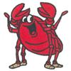 Cartoon OUTLINE ONLY Crab