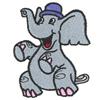 Cartoon OUTLINE ONLY Elephant