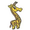 Cartoon OUTLINE ONLY Giraffe
