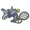 Tennis Hippo (OUTLINE ONLY)