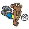 Volleyball Monkey (OUTLINE ONLY)