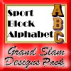 Sport Block Alphabet Design Pack