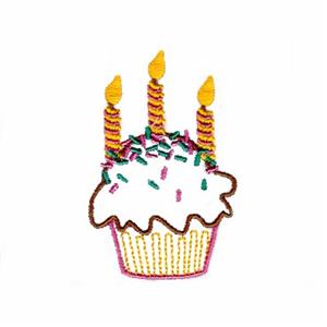 Birthday Cupcake 3 Candles