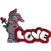 Rabbit with "love"
