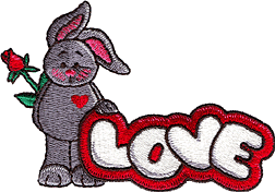 Rabbit with "love"