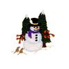 Snowman in Forest