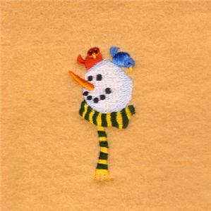 Snowman with Birds