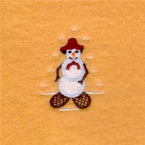Snowman Showshoeing