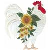 Chicken and Sunflowers, smaller