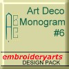 Art Deco Monogram Set #6
