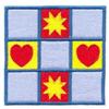 Applique Hearts & Stars Quilt Square