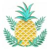 Pineapple with Leaves
