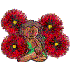 Hedgehog in Loopy Flowers