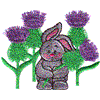 Rabbit in Loopy Thistles