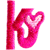 Heart Letter K