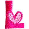 Heart Letter L