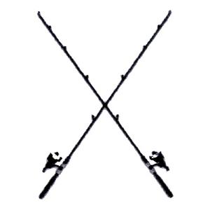 Download Crossed Fishing Rods Embroidery Design by Starbird Inc.