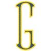 Baroque Monogram Center Letter G