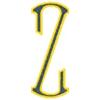 Baroque Monogram Center Letter Z