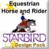 Equestrian Horse and Rider Design Pack