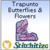 Trapunto Butterflies and Flowers