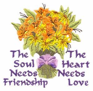 Lilies & Daisy Bouquet - The Soul Needs Friendship