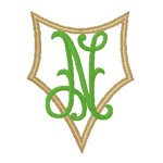 Romanesque Monogram Letter N