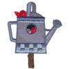 Checkered Watering Can with Birds