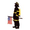 Fireman with Flag