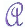 Pansy Monogram Letter (small) A
