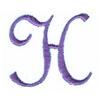Pansy Monogram Letter (small) H