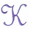 Pansy Monogram Letter (small) K