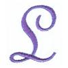 Pansy Monogram Letter (large) L