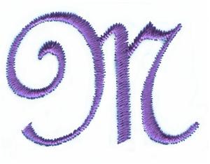 Pansy Monogram Letter (small) M