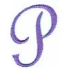 Pansy Monogram Letter (small) P