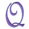 Pansy Monogram Letter (small) Q