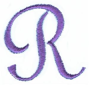 Pansy Monogram Letter (small) R