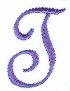 Pansy Monogram Letter (large) T