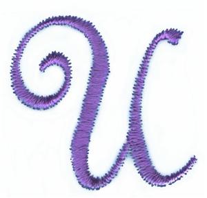 Pansy Monogram Letter (large) U
