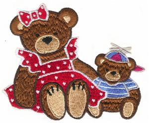 Mom and Child Teddy Bears