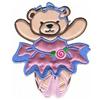 Applique Ballerina Teddy Bear, smaller