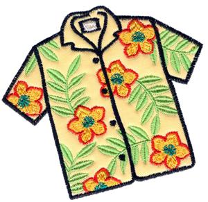 Applique Hawaiian Shirt