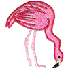 Flamingo with Head Down