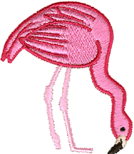 Flamingo with Head Down